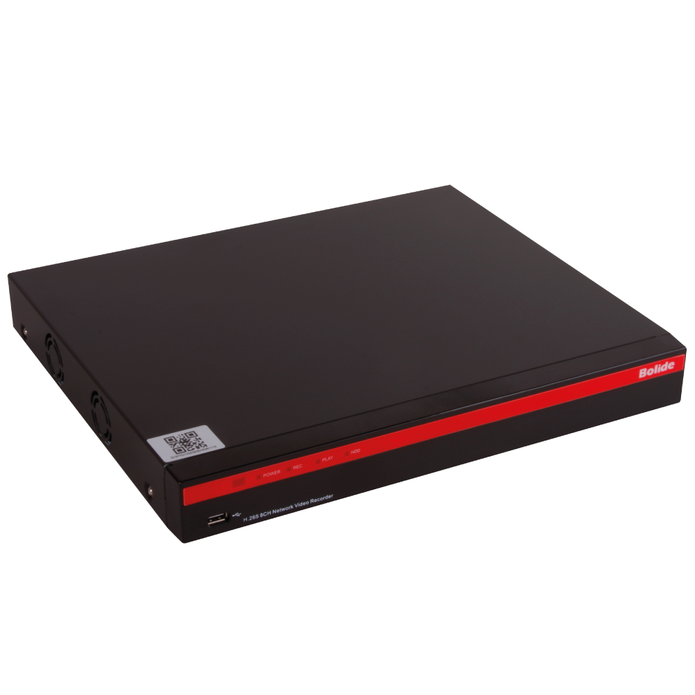 Bolide BN-NVR/8NX-S/NDAA 8-Channel NVR with 8-Port PoE and iPac AI