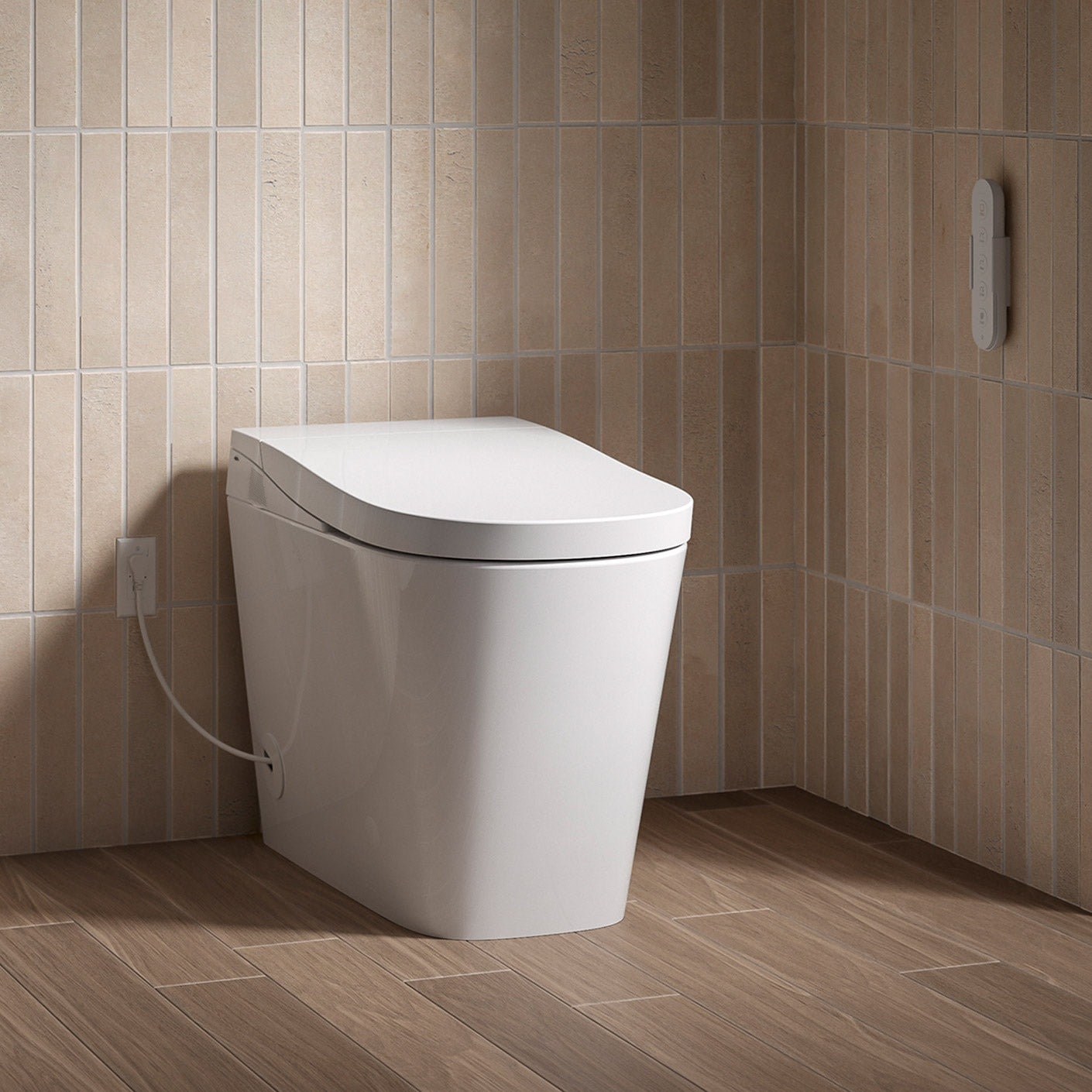 Kohler Fora One-Piece Elongated Smart Toilet, Dual-Flush