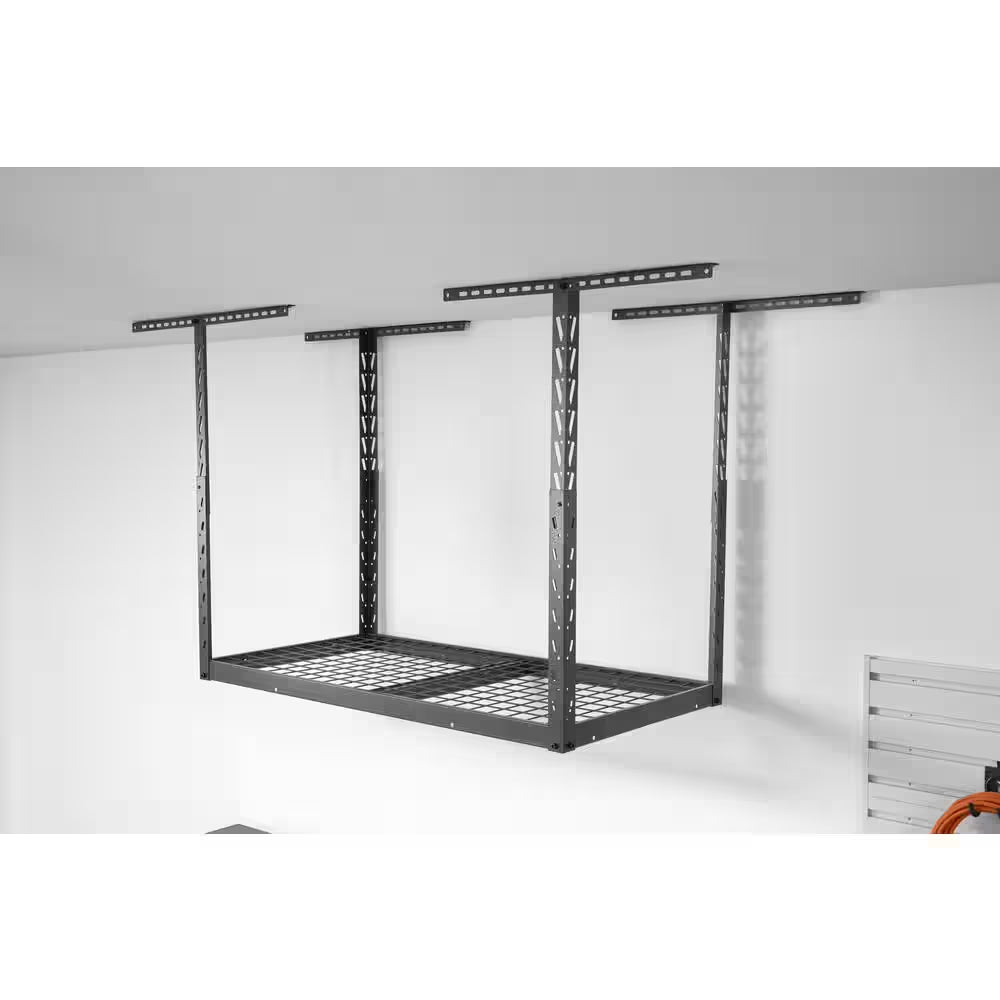 Gearloft Hammered Granite Adjustable Height Overhead Garage Storage Rack (48 in W X 24 in D)