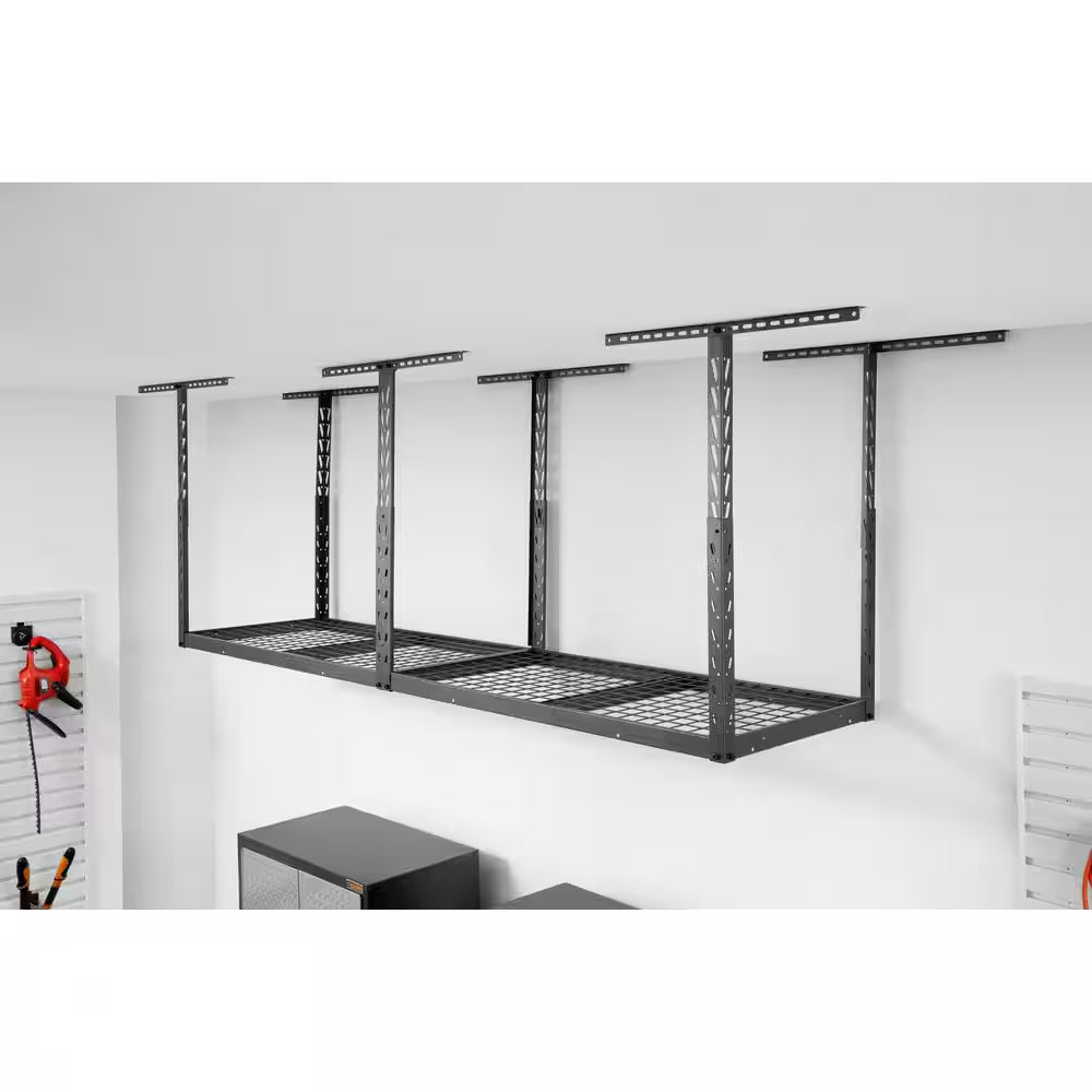 Gearloft Hammered Granite Adjustable Height Overhead Garage Storage Rack (96 in W X 24 in D)