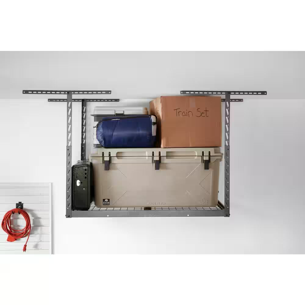 Gearloft Hammered Granite Adjustable Height Overhead Garage Storage Rack (48 in W X 24 in D)