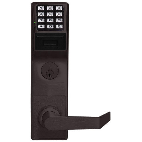 Alarm Lock PDL6500CRL-10B Trilogy Networx Digital Mortise Keyless PIN/Prox Lock – Left Hand, Straight Lever, Duronodic