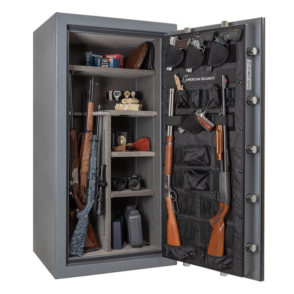American Security NF6030 Gun Safe – 28-Gun Capacity with ESL10 Electronic Lock