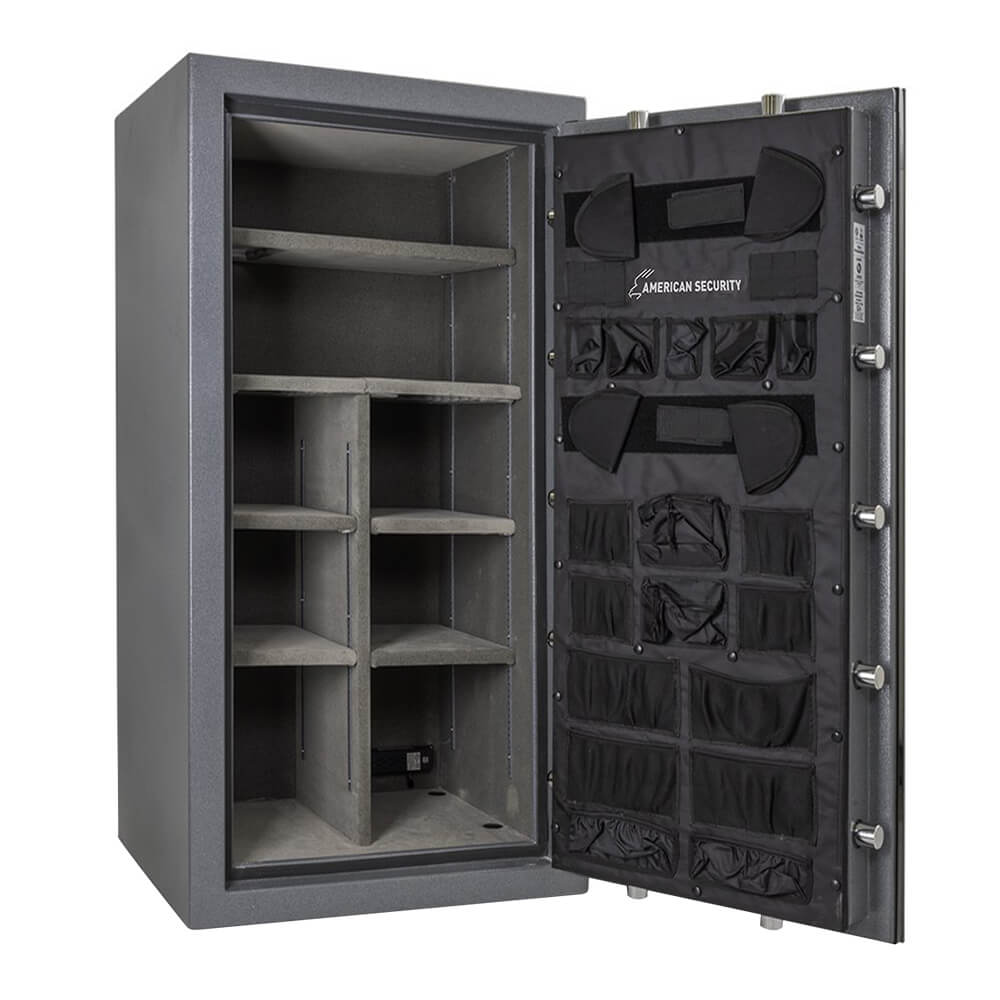 American Security NF6030 Gun Safe – 28-Gun Capacity with ESL10 Electronic Lock