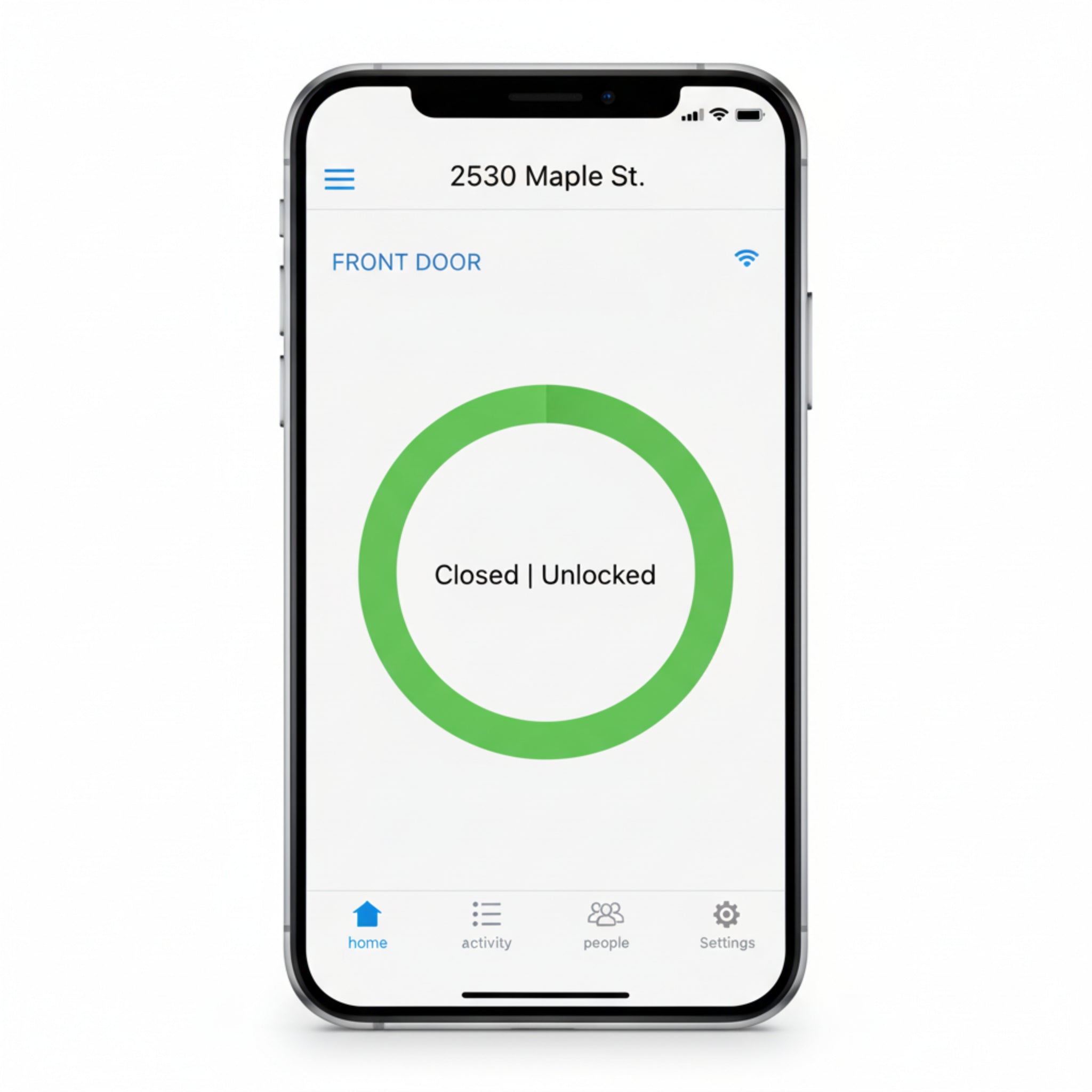 Smart Lock with Wi-Fi Bridge – Keyless Entry, Alexa Compatible, Satin Nickel
