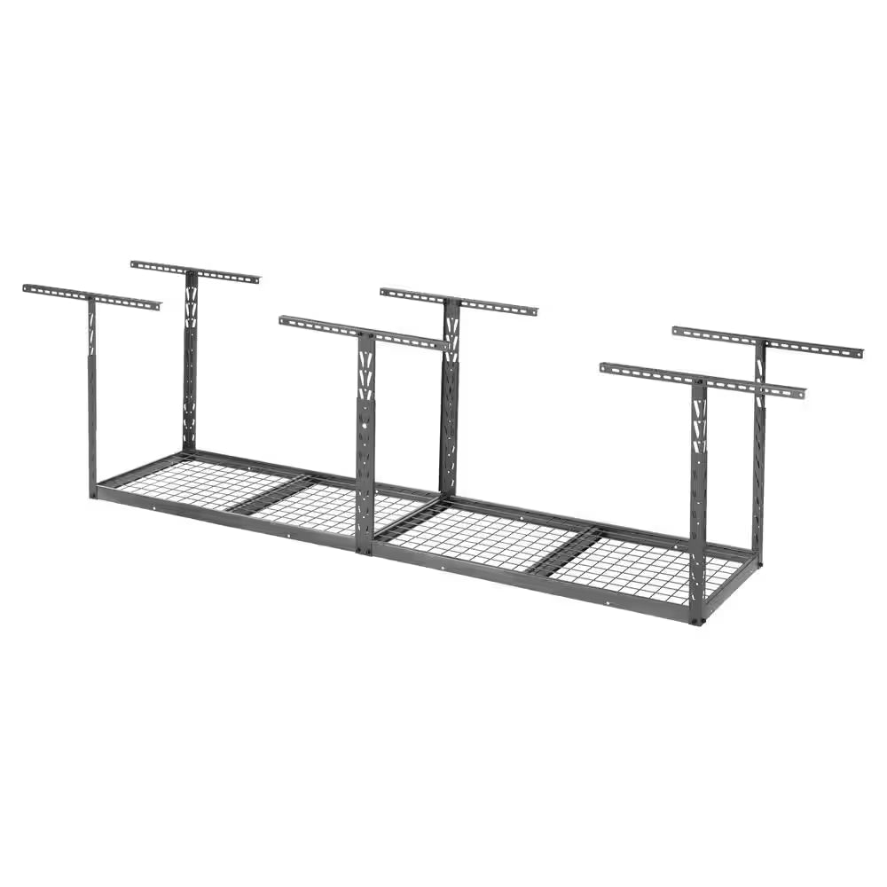 Gearloft Hammered Granite Adjustable Height Overhead Garage Storage Rack (96 in W X 24 in D)