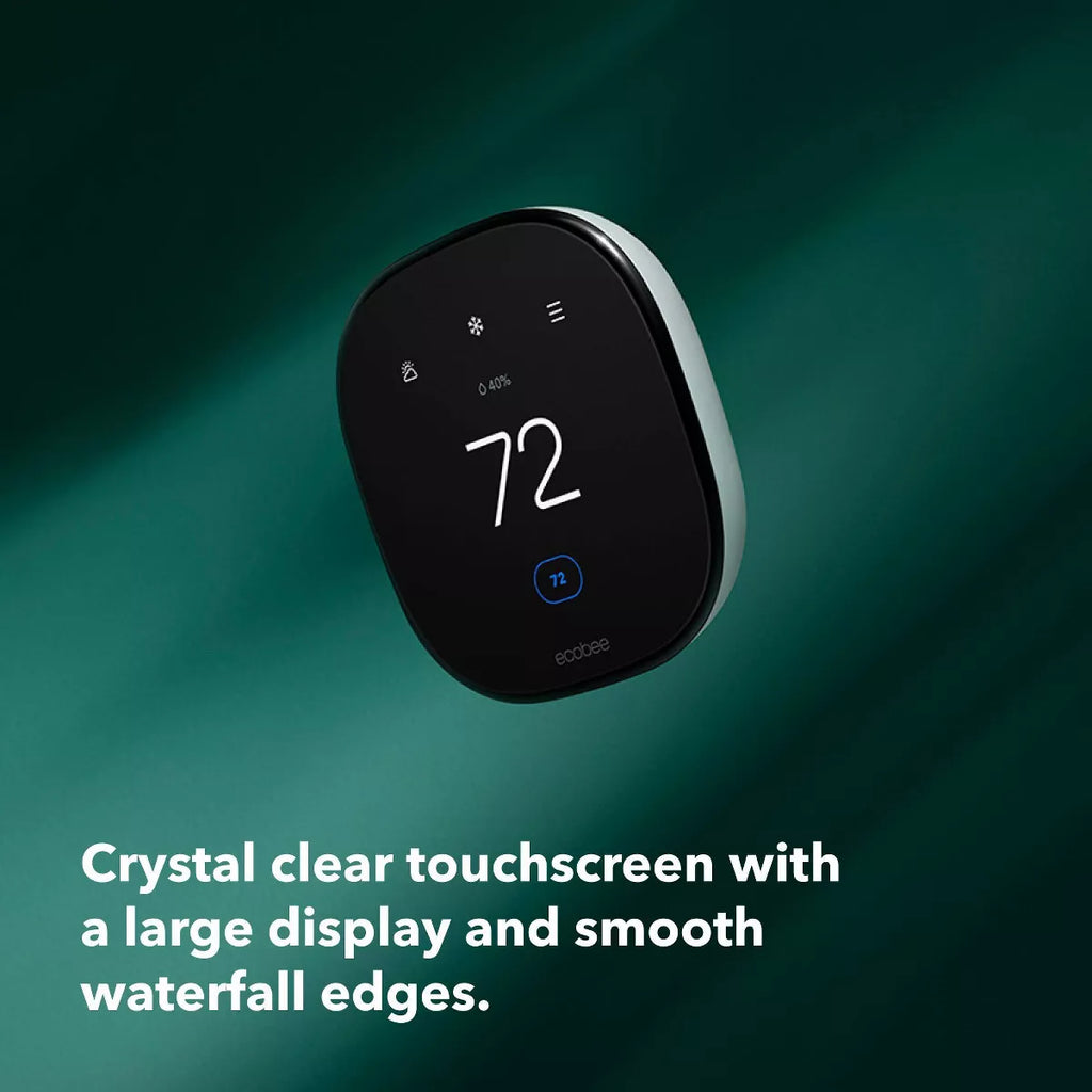 Ecobee Smart Thermostat Enhanced: Energy Star Certified, Compatible with Alexa & Google Assistant, 3-Year Warranty