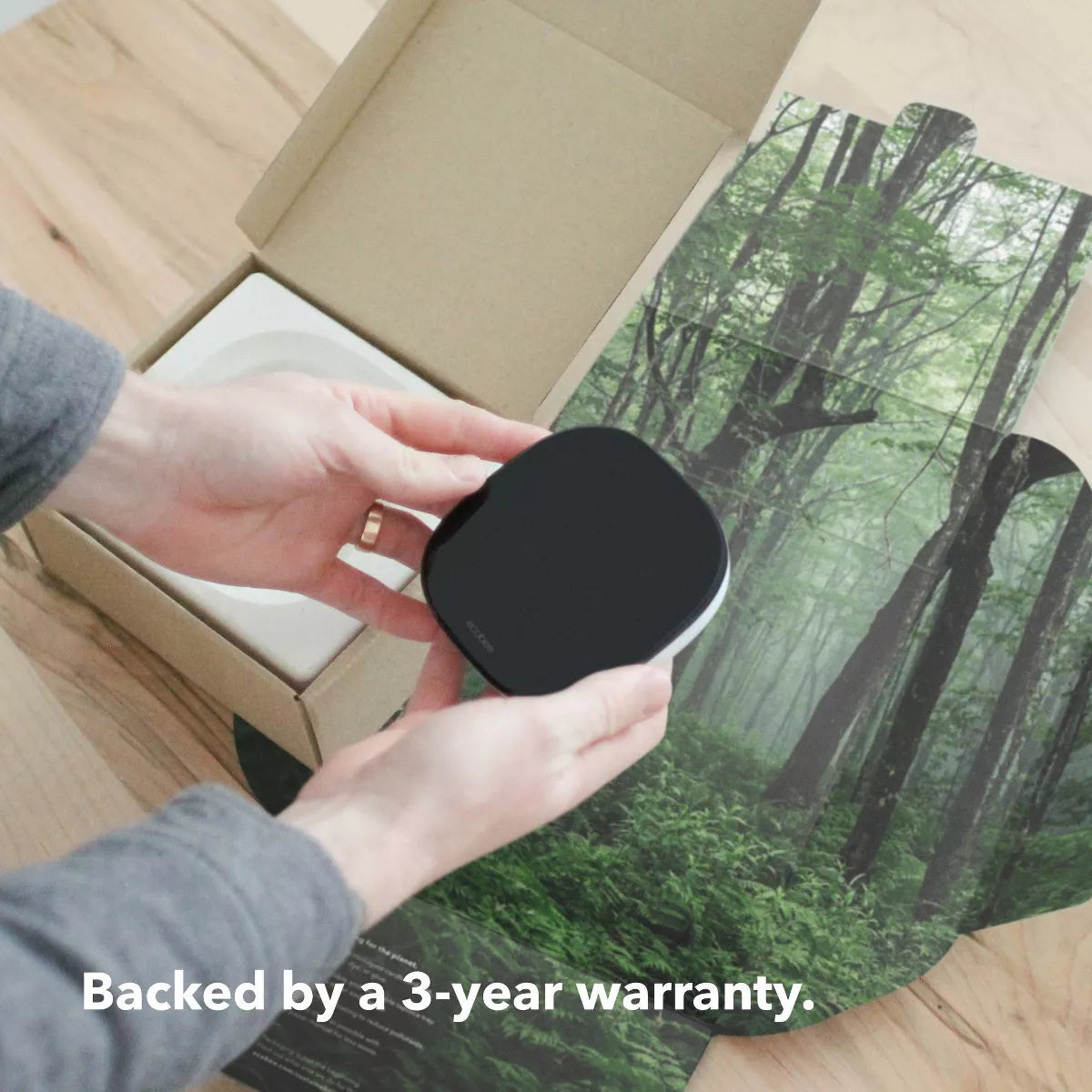 Ecobee Smart Thermostat Enhanced: Energy Star Certified, Compatible with Alexa & Google Assistant, 3-Year Warranty