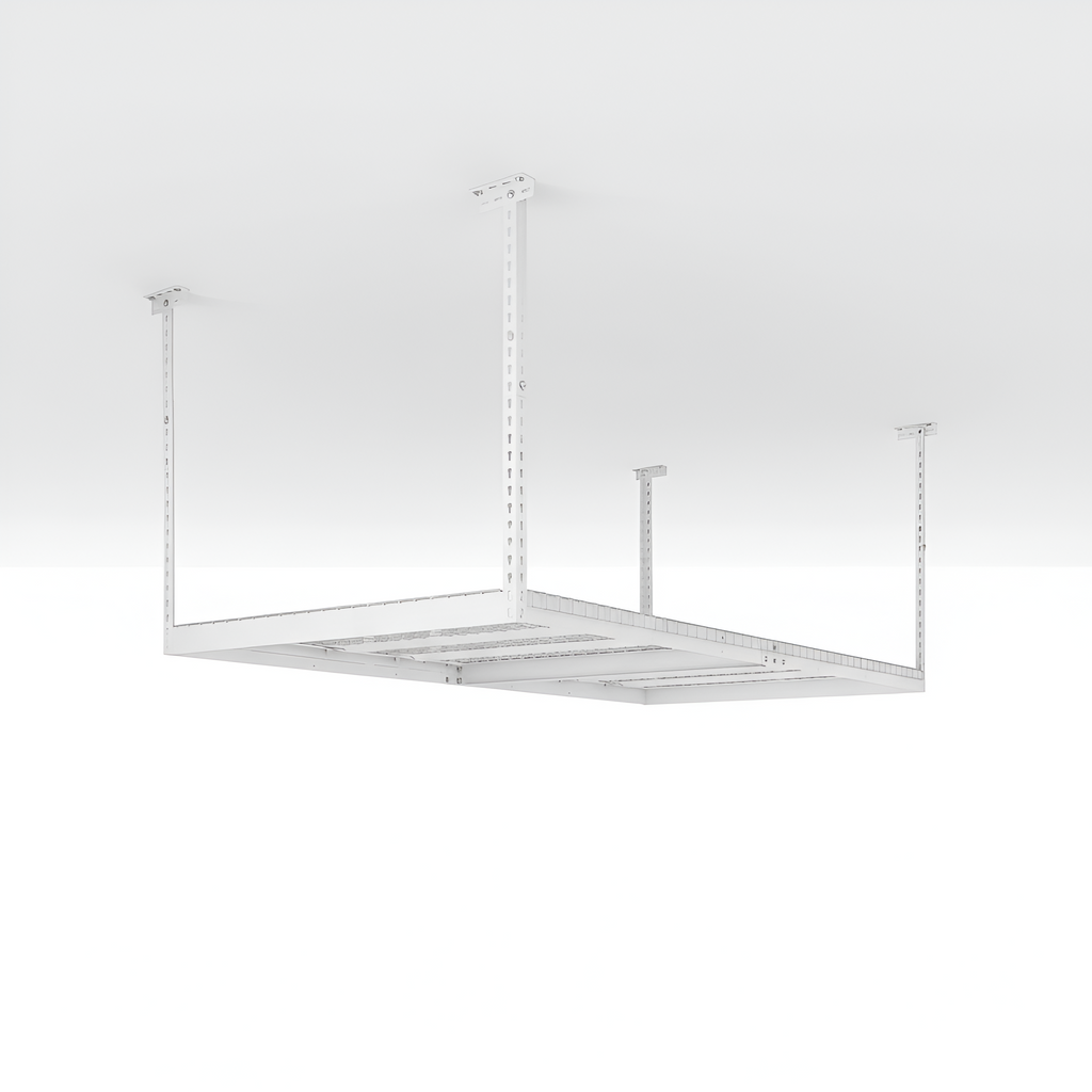 Versarac 4' x 8' Adjustable Overhead Storage Rack – 600 lb Ceiling-Mounted Steel