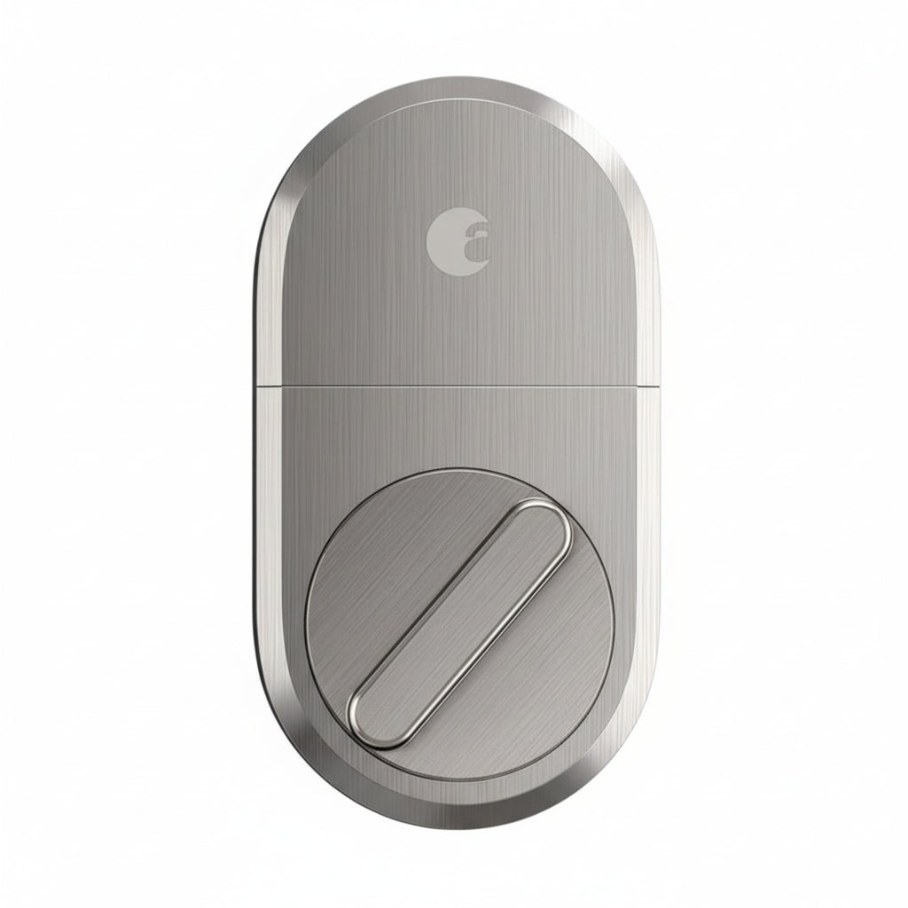 Smart Lock with Wi-Fi Bridge – Keyless Entry, Alexa Compatible, Satin Nickel